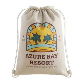 Custom Cotton Drawstring Bag - Custom Stickers Now