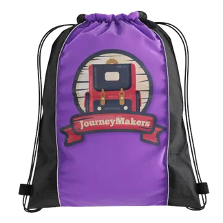 Side-Accents Drawstring Bag - Custom Stickers Now