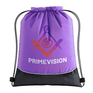 Two-tone Drawstring Bag - Custom Stickers Now
