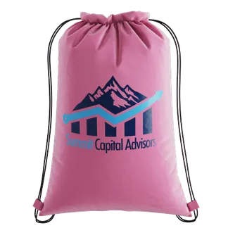 Custom Nylon Drawstring Bag - Custom Stickers Now