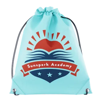Custom Non-Woven Drawstring Bag - Custom Stickers Now
