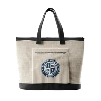 Cotton Zipper Tote Bag - Custom Stickers Now