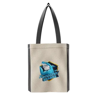 Custom Two-Tone Cotton Tote Bag - Custom Stickers Now