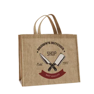 Small Jute Tote Bags - Custom Stickers Now