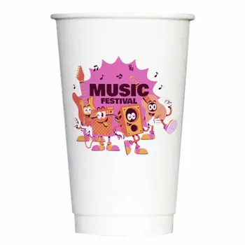 Hot Drink Cups - Custom Stickers Now