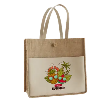 Jute Tote Bags - Custom Stickers Now