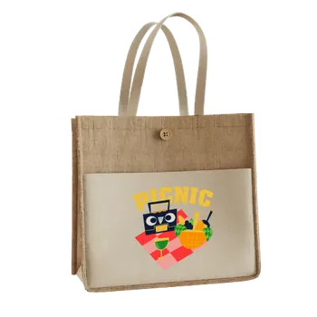 Jute Tote Bags - Custom Stickers Now