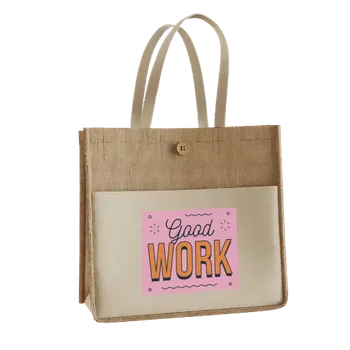 Jute Tote Bags - Custom Stickers Now