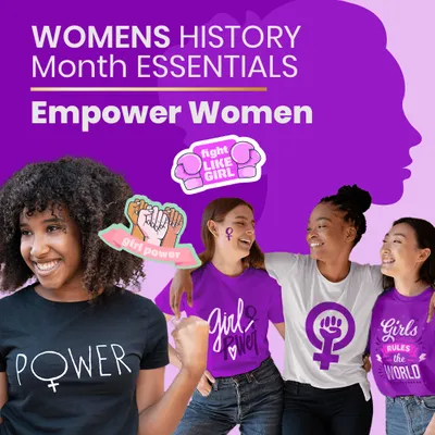 Women's History Month Essentials - Custom Stickers Now