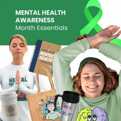 Mental Health Awareness Month Essentials - Custom Stickers Now