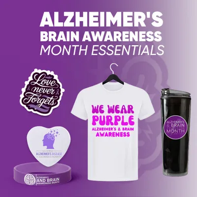 Alzheimer's Brain Awareness Month Essentials - Custom Stickers Now