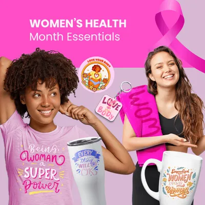 Women's Health Month Essentials - Custom Stickers Now