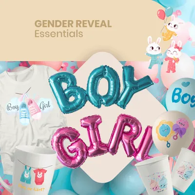 Gender Reveal Essentials - Custom Stickers Now