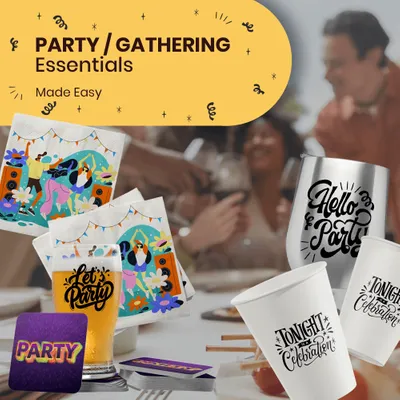 Party/Gathering Essentials - Custom Stickers Now