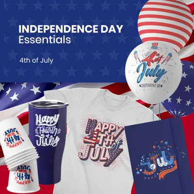 Independence Day Essentials - Custom Stickers Now