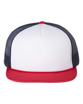 White/ Navy-Red White/ Navy-Red - Custom Stickers Now