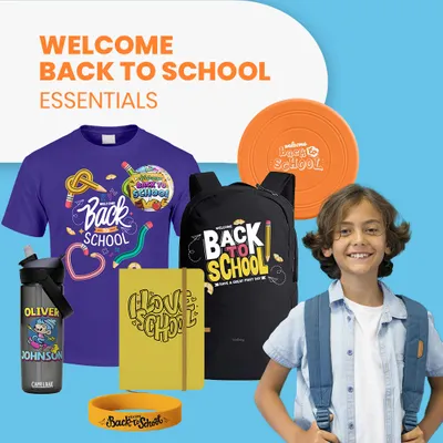 Welcome Back to School Essentials - Custom Stickers Now