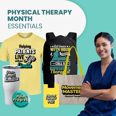 Physical Therapy Month Essentials - Custom Stickers Now