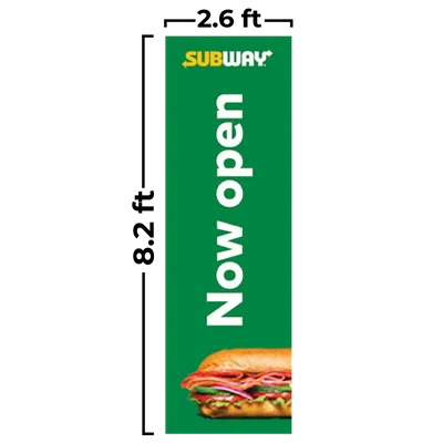 2.6 ft x 8.2 ft 2.6 ft x 8.2 ft - Custom Stickers Now