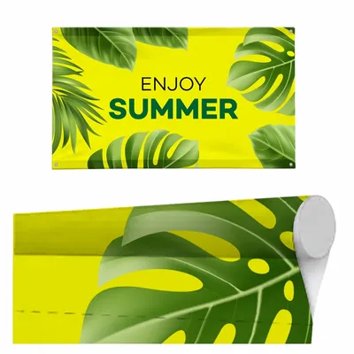 Top & Bottom Pole Pocket - Custom Stickers Now