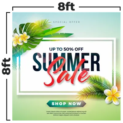 8 x 8 ft - Custom Stickers Now