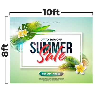 10 x 8 ft - Custom Stickers Now