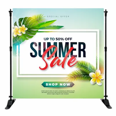 Top & Bottom Pole Pocket - Custom Stickers Now