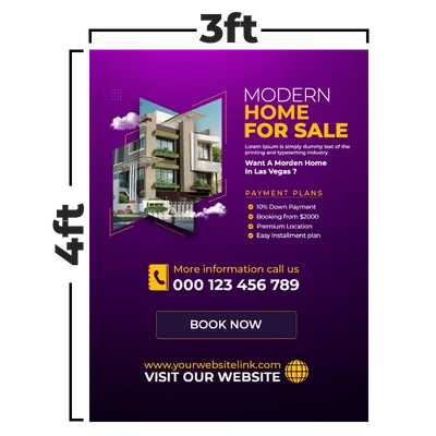 3 x 4 ft - Custom Stickers Now