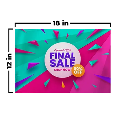 18 x 12 in - Custom Stickers Now