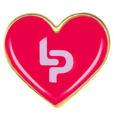 Heart Lapel Pin Heart Lapel Pin - Custom Stickers Now