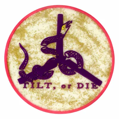 Gold Glitter PVC - Custom Stickers Now