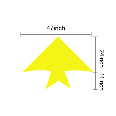 24in L x 47in W (11in Tail Length)