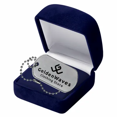 Blue Velvet Box - Custom Stickers Now