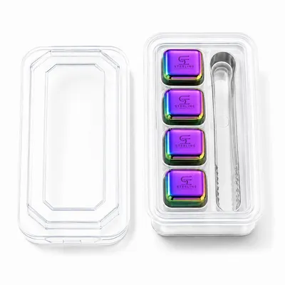 4-Pack Box Set with Tongs - Custom Stickers Now