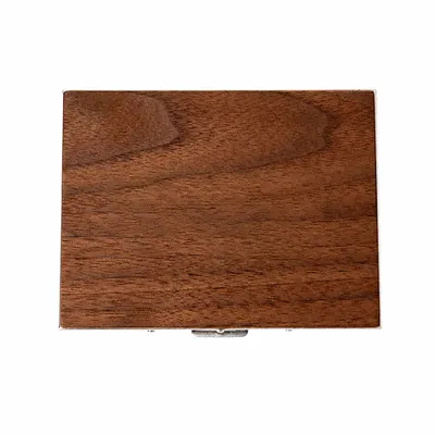 Walnut with Silver Frame - Custom Stickers Now