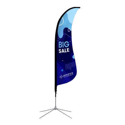 Shark Fin Flag - Custom Stickers Now