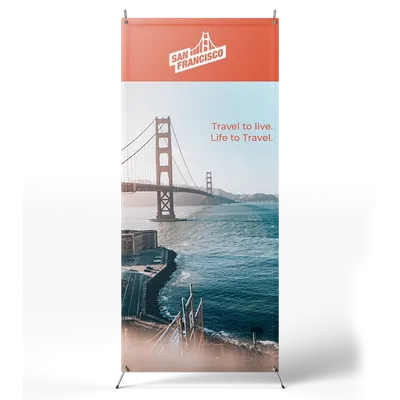 Korean Style X Banner Stands - Custom Stickers Now