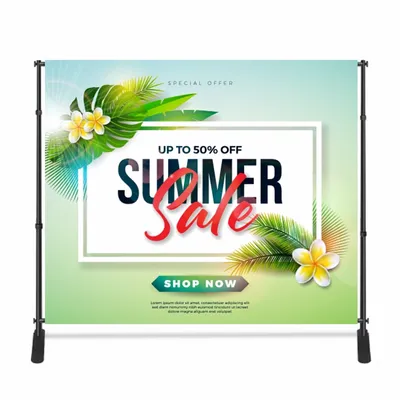 Adjustable Stand Banners - Custom Stickers Now