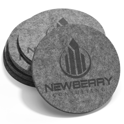 Absorbent Felt Coaster - Custom Stickers Now