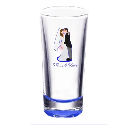 Clear Cordial Shooter Shot Glass - Custom Stickers Now
