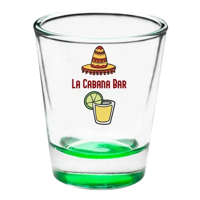 Clear Glass Shot Glass - Custom Stickers Now