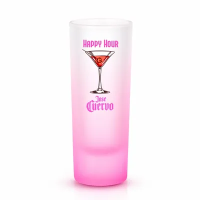 Tall Shot Glass - Colored & Frosted - Custom Stickers Now