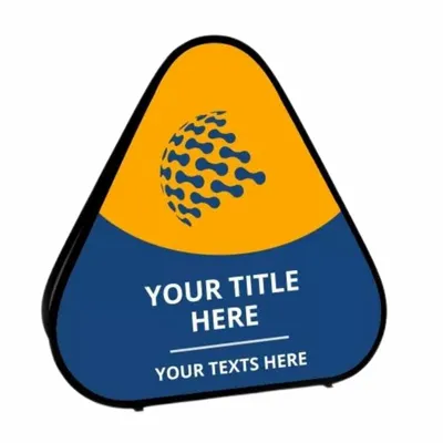 Triangle Pop Up Banners - Custom Stickers Now