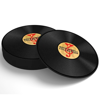 Soft Plastic Record Coaster - Custom Stickers Now