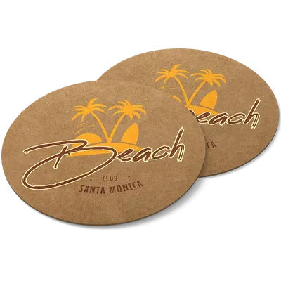 Kraft Paper Coaster - Custom Stickers Now