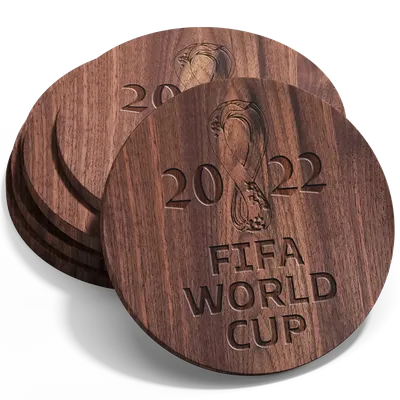 Custom Handmade Walnut Coaster - Custom Stickers Now