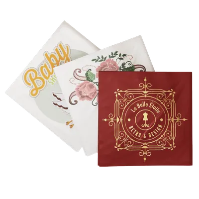 Custom Cloth Banquet Napkin - Custom Stickers Now