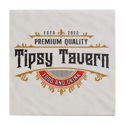 Premium Linen-Like Beverage Napkins - Custom Stickers Now