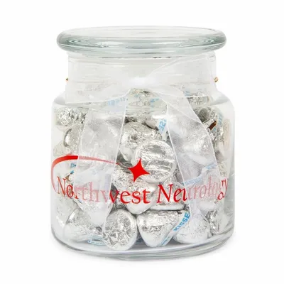 22oz. Glass Jar - Hershey's Chocolate Kisses - Custom Stickers Now