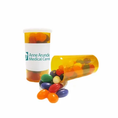 Large Promo Pill Bottles-Jelly Beans - Custom Stickers Now